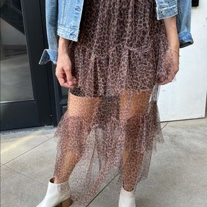Wild Animal Print Skirt